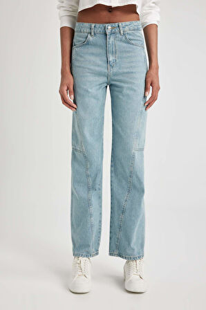 90's Wide Leg Yüksek Bel Geniş Paça Uzun Jean Pantolon