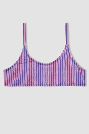 Kız Çocuk Çizgili Bikini Takımı