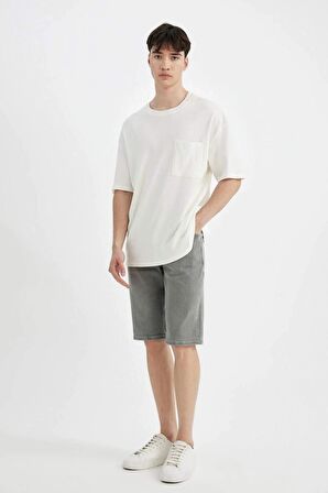 DeFacto Slim Fit Jean Bermuda Şort A4802AX24SMNM55