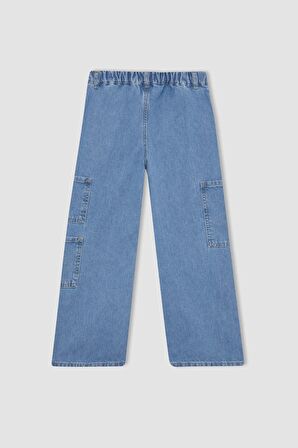 Kız Çocuk Wide Leg Kargo Geniş Paça Pantolon