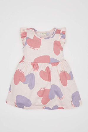 DeFacto Kız Bebek Desenli Kolsuz 2'li Elbise C0071A524SMPN675