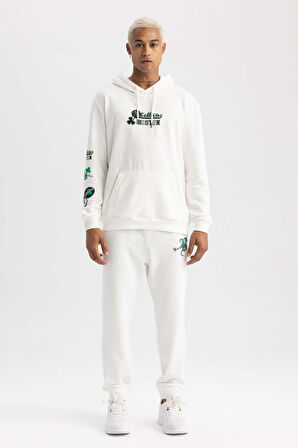 DeFactoFit NBA Boston Celtics Standart Fit Kapüşonlu Sweatshirt A7262AX23AUER105