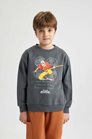 DeFacto Erkek Çocuk Avatar the Last Airbender Kapüşonlu Sweatshirt B2216A823WNAR58