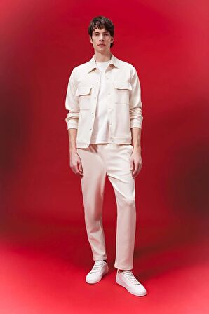 DeFacto Polo Yaka Çıtçıt Kapamalı Cepli Gömlek Ceket Z5178AZ24SPBG144