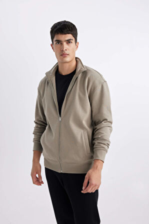 DeFacto Comfort Fit Dik Yaka Fermuarlı Sweatshirt A5276AX24SPKH454