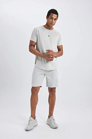 DeFactoFit Slim Fit Dar Kesim Sporcu Standart Paça Şort V3030AZ24SPGR91