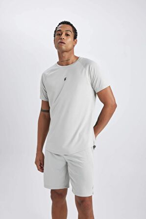 DeFactoFit Slim Fit Dar Kesim Sporcu Standart Paça Şort V3030AZ24SPGR91