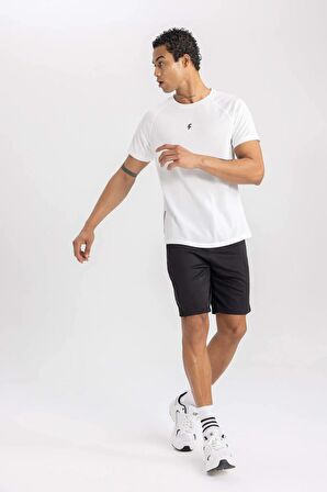 DeFactoFit Slim Fit Dar Kesim Sporcu Standart Paça Şort V3030AZ24SPBK81