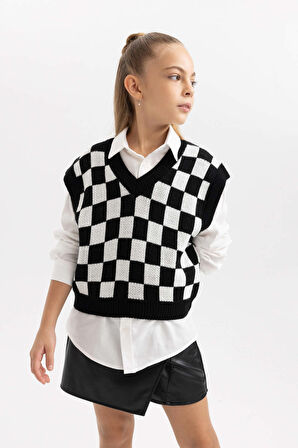 Kız Çocuk Slim Fit Süveter