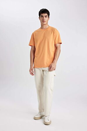 DeFacto New Regular Fit Bisiklet Yaka Kısa Kollu %100 Pamuk Basic Tişört V7699AZ24SPOG350