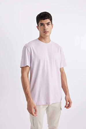 DeFacto New Regular Fit Bisiklet Yaka Kısa Kollu %100 Pamuk Basic Tişört V7699AZ24SPPR77