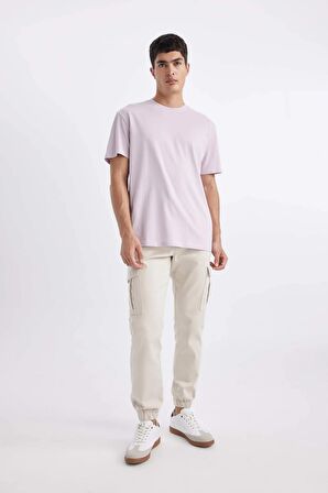 DeFacto New Regular Fit Bisiklet Yaka Kısa Kollu %100 Pamuk Basic Tişört V7699AZ24SPPR77