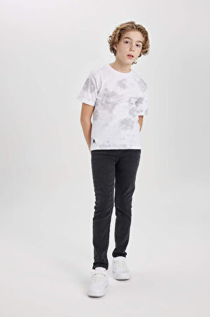 Erkek Çocuk Slim Fit Dar Kesim Dar Paça Jean Pantolon