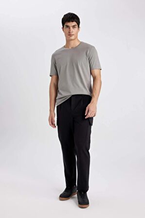 DeFacto Regular Fit Bisiklet Yaka Kısa Kollu Tişört T5014AZ24SPGR90