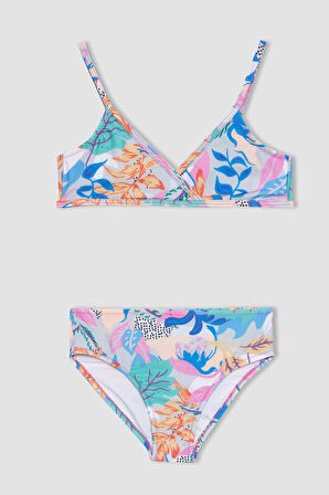 Kız Çocuk Desenli Bikini Takımı