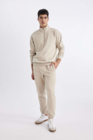 DeFacto Jogger Eşofman Altı Standart Fit Basic Düz Beli Bağcıklı Lastikli Paça Cepli A6468AX24SPBG737