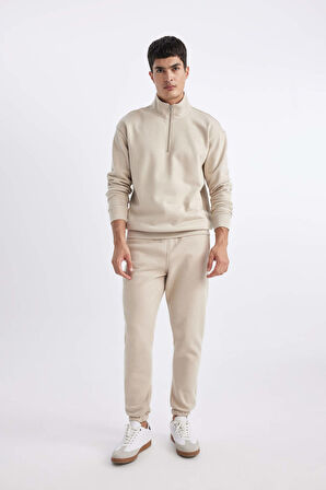 DeFacto Jogger Eşofman Altı Standart Fit Basic Düz Beli Bağcıklı Lastikli Paça Cepli A6468AX24SPBG737