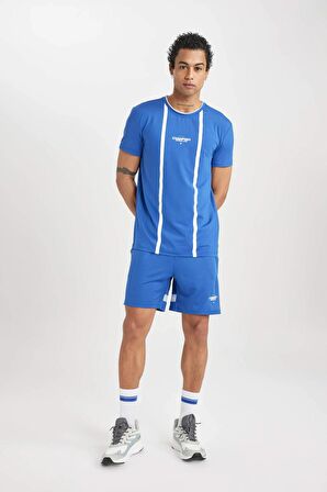 DeFactoFit Standart Fit Bisiklet Yaka Baskılı Kısa Kollu Sporcu Tişört B5020AX24SPBE169