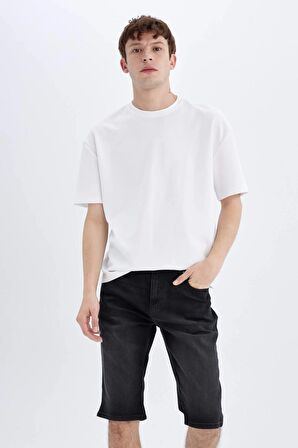 DeFacto Regular Fit Jean Bermuda Şort C2694AX24SMNM40