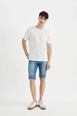 DeFacto Skinny Fit Jean Bermuda Şort A4803AX24SMNM28