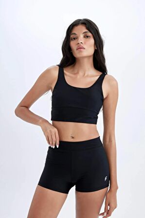 DeFactoFit Slim Fit Dar Kesim Sporcu Deniz Şortu B6397AX24HSBK81