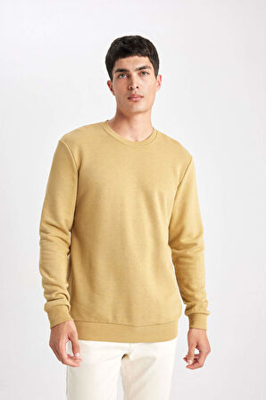 Regular Fit Bisiklet Yaka Sweatshirt