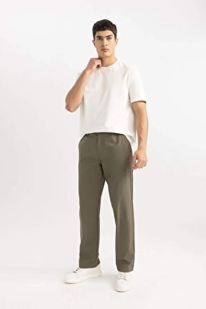 DeFacto Jogger Yazlık Kumaş Pantolon Düz Paça Cepli B6467AX24SPKH438