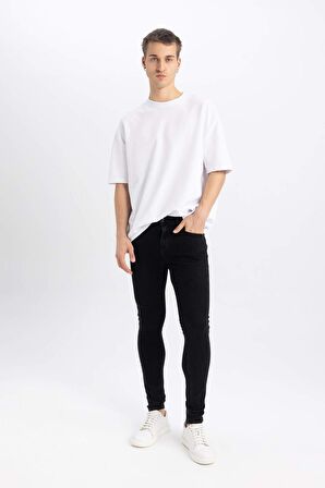 DeFacto Super Skinny Fit En Dar Kalıp Normal Bel Ekstra Dar Paça Jean Pantolon R8752AZ24SPNM40