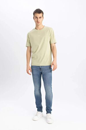 DeFacto Regular Fit Bisiklet Yaka Baskılı Kısa Kollu Tişört B5077AX24SPGN854