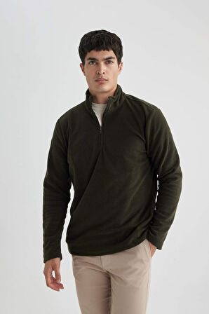 Regular Fit Yarım Fermuarlı Sweatshirt