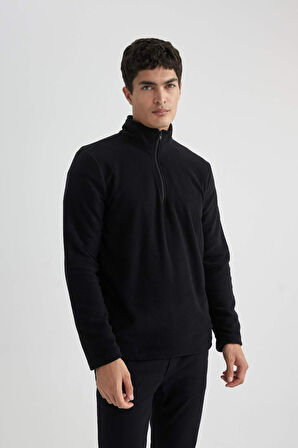Regular Fit Yarım Fermuarlı Sweatshirt