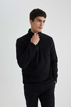 Regular Fit Yarım Fermuarlı Sweatshirt