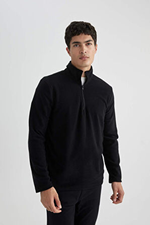 Regular Fit Yarım Fermuarlı Sweatshirt
