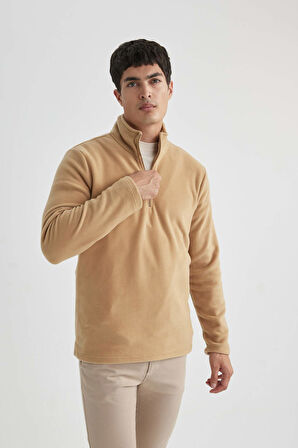 Regular Fit Yarım Fermuarlı Sweatshirt