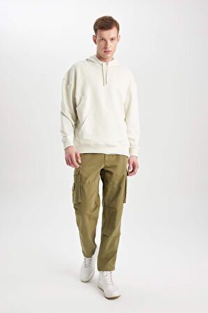 Oversize Geniş Kalıp Kapüşonlu Sweatshirt