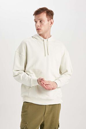 Oversize Geniş Kalıp Kapüşonlu Sweatshirt