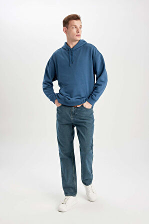 Oversize Geniş Kalıp Kapüşonlu Sweatshirt