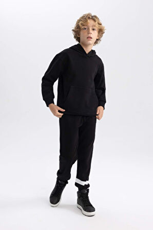 DeFacto Erkek Çocuk Basic Düz Kapüşonlu Sweatshirt B7773A8NSBK81