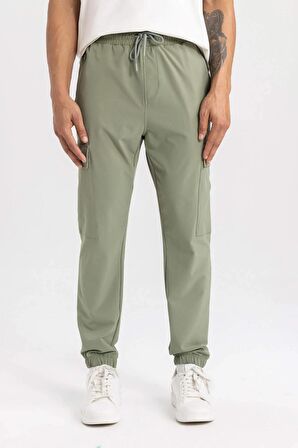 DeFactoFit  Sporcu Jogger Eşofman Altı Standart Fit Dokuma Kargo Cepli Lastikli Paça C1883AX23WNKH109