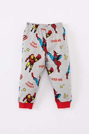 Erkek Bebek Pijama Takım Marvel Comics Uzun Kollu Üst Beli Lastikli Uzun Alt