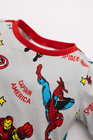 Erkek Bebek Pijama Takım Marvel Comics Uzun Kollu Üst Beli Lastikli Uzun Alt