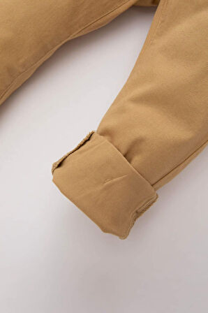 Erkek Bebek 2'li Takım Düz Paça Gabardin Pantolon Pantolon Askısı