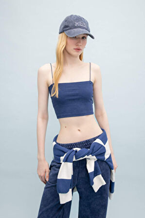 DeFacto Coool Fitted Fitilli Kaşkorse Yıkamalı Soluk Efektli Basic Düz Atlet B9297AX24SMIN176