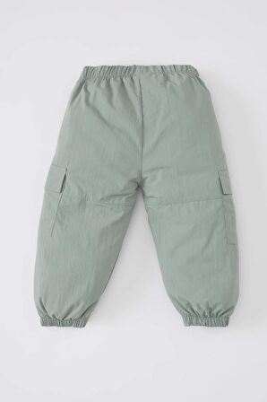 DeFacto Kız Bebek Kargo Fit Jogger Paça Paraşüt Pantolon B9703A524SPGN1107