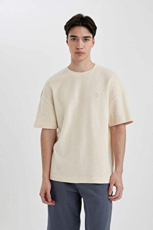 DeFacto Comfort Regular Fit Rahat Kalıp Bisiklet Yaka Kısa Kollu Tişört B9285AX24SPBG700