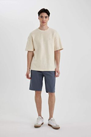 DeFacto Comfort Regular Fit Rahat Kalıp Bisiklet Yaka Kısa Kollu Tişört B9285AX24SPBG700