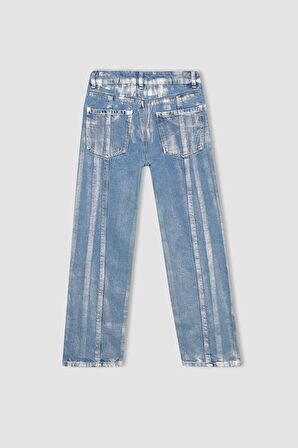 DeFacto Kız Çocuk Wide Leg Geniş Paça Jean Pantolon C1988A824SPNM55