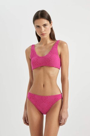 DeFacto Regular Fit Çiçekli Bikini Altı-Fall in Love B6902AX24SMPN615
