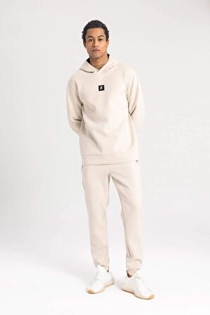 DeFactoFit Jogger Eşofman Altı Slim Fit Dar Kesim Çift Cepli Beli Bağcıklı Lastikli Paça Skuba Dalgıç Kumaş B9436AX24SPBG700