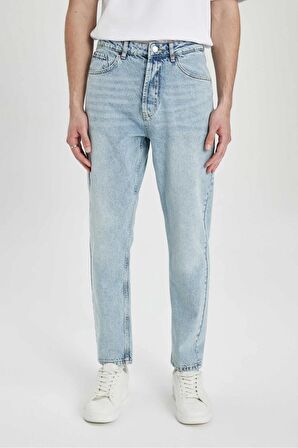 90's Slim Dar Kalıp Yüksek Bel Dar Paça Jean Pantolon